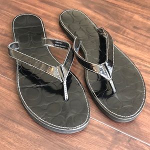 Coach Shoes - Coach black flip flops Coach Shoes - Coach black flip flops